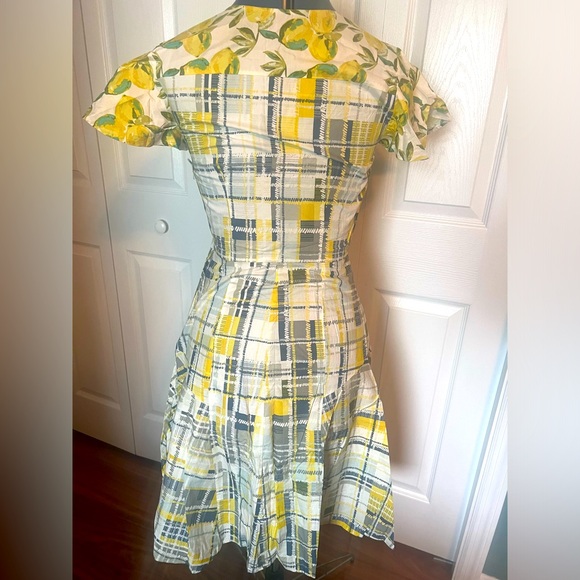 Custom made Lemon Plaid Summer Dress - Picture 5 of 13